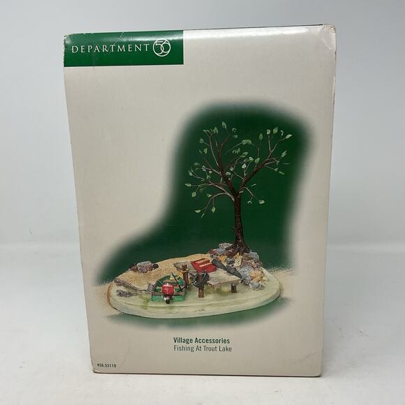 Dept 56 Fishing At Trout Lake Village Accessories Christmas 53110 - Picture 12 of 13